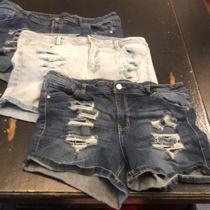 3 size 15/16 denim shorts